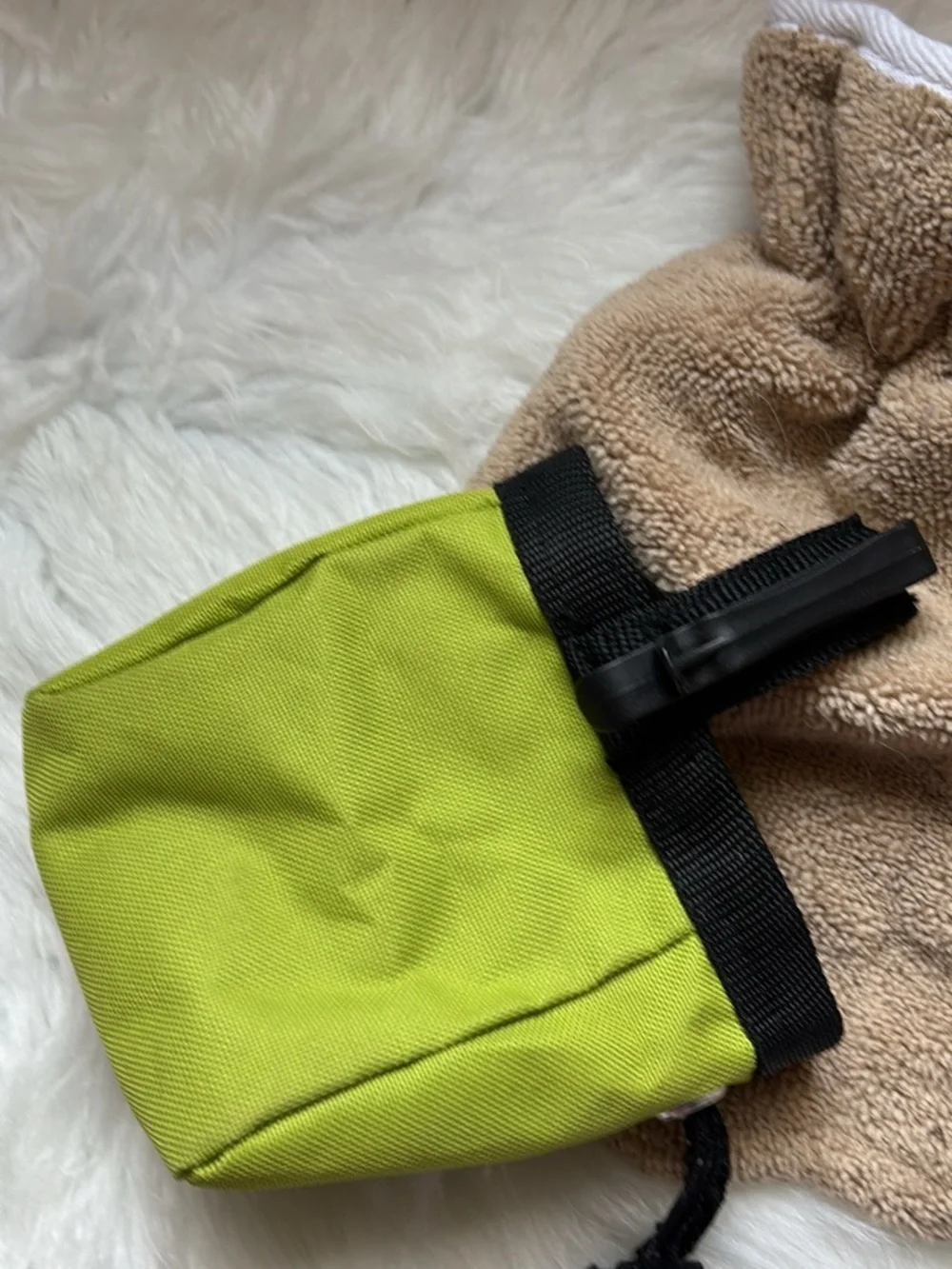 Pet Grooming Mitts and Treat Pouch